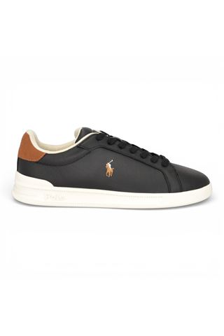 Sneaker uomo Polo R.L. in pelle colore nero. POLO RALPH LAURENT | 809P07159-001